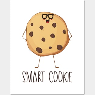 Smart Cookie Funny- Clever Cookie In Glasses Posters and Art